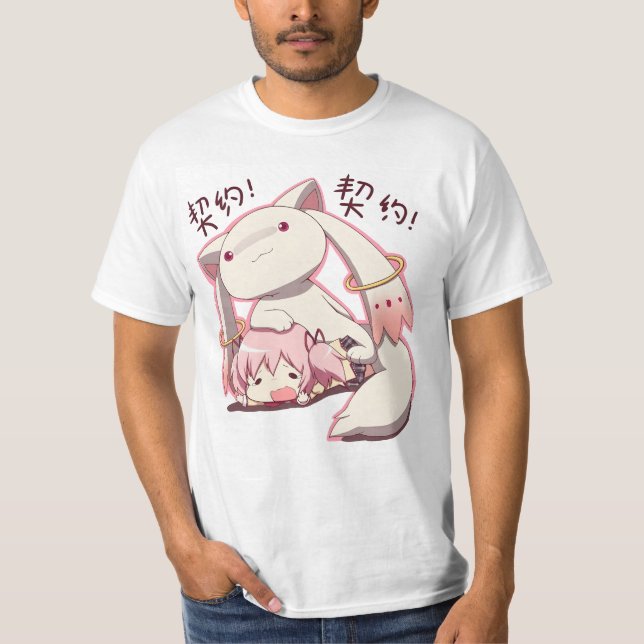 Camiseta Feliz Kyubey feliz (Frente)
