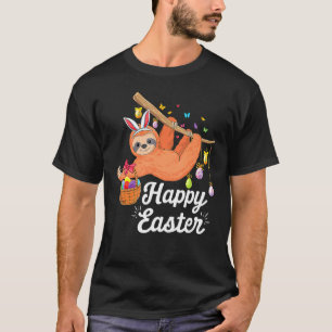 Camiseta Feliz Lama Bonita Com Olhos Coelhinhos E Ovos Caça
