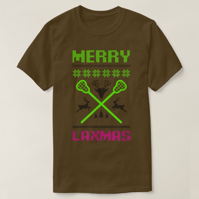 Camiseta Feliz Lamas Ugly Design Lacrosse Natal (Frente do Design)