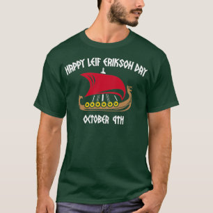 Camiseta Feliz Leif Erikson Day Vikings 4