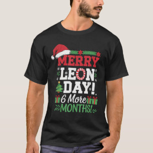 Camiseta Feliz Leon Day Noel Para Trás Engraçado Coun de Na