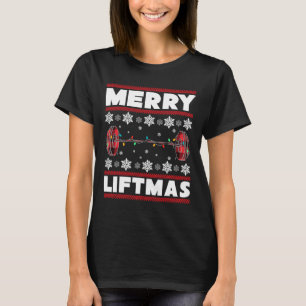 Camiseta Feliz Liftmas Diversão Natal Gyout Malhação Gi