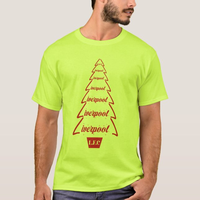 Camiseta Feliz liverpool de natal, Feliz Kloppmas Jurgen T (Frente)