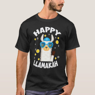 Camiseta Feliz Llamakah Hanukkah Divertido Llamaorah