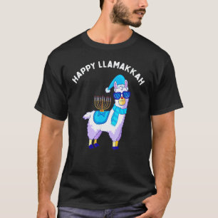 Camiseta Feliz Llamakkah Hanukkah Linda Lhama Chanukah Alpa