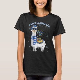 Camiseta Feliz Llamakkah Hanukkah Llama Chanukah Alpaca Gir