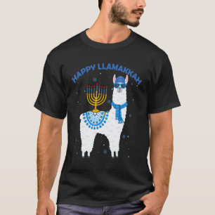 Camiseta Feliz Llamakkah Hanukkah Llama Chanukah Alpaca Mul