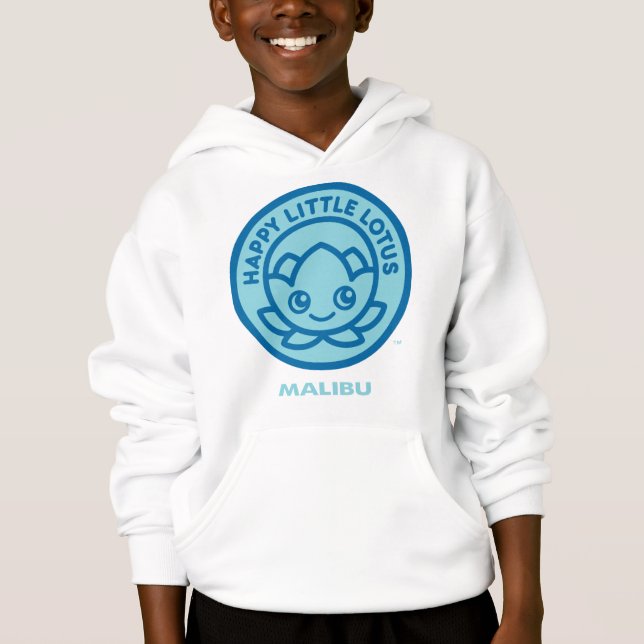 Camiseta Feliz Lotus, Malibu, (Frente)