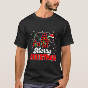 Camiseta Feliz Luzes do urso Panda Papais noeis