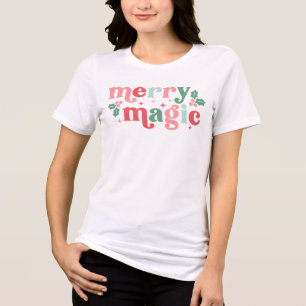 Camiseta Feliz Mágica - Tipografia Colorida de Férias