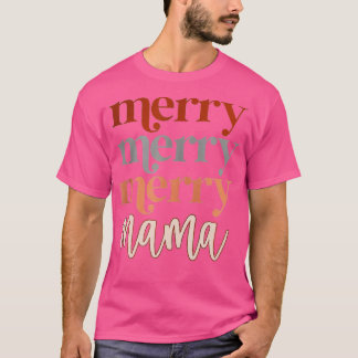 Camiseta Feliz Mamãe Feliz Natal Engraçado Mãe