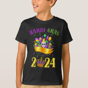 Camiseta Feliz Mardi Gras 2024 Tee Carnaval 2024