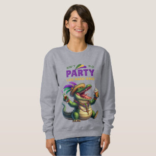 Camiseta Feliz Mardi Gras Alligator