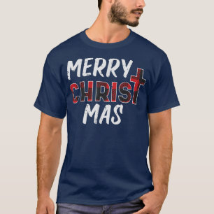 Camiseta Feliz Mas Christian Jesus Natal PJs Xma