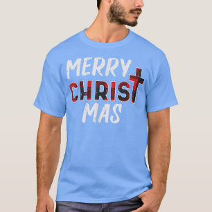 Camiseta Feliz Mas Christian Jesus Natal PJs Xma