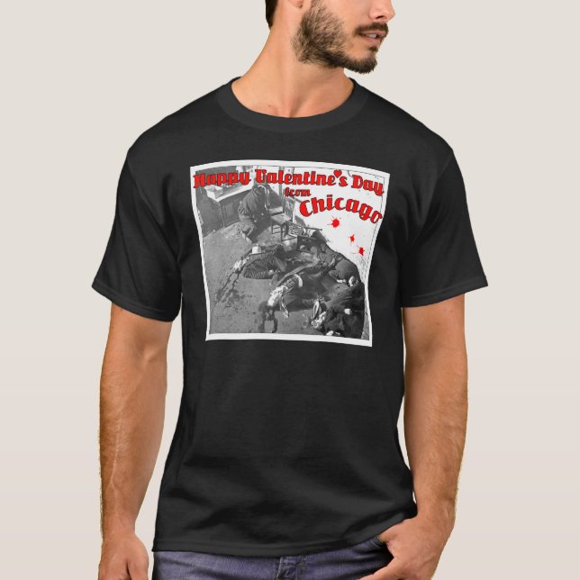 Camiseta Feliz Massacre do Dia dos Namorados Chicago 1929 (Frente)