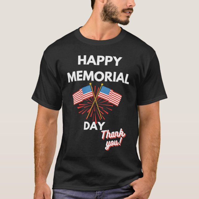 Camiseta Feliz Memorial Veteranos (Frente)
