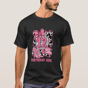 Camiseta Feliz Menina de 12 Anos de Idade Rodeio de Arco Ca