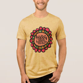 Camiseta Feliz Mente Feliz design de Gráfico Motivacional