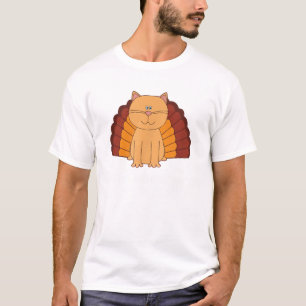 Camiseta FELIZ MEOW DANDO Gato Engraçado à Turquia
