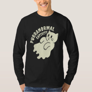 Camiseta Feliz Mew O Ween Gato Preto Para o Halloween