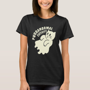 Camiseta Feliz Mew O Ween  Gato Preto  Para o Halloween