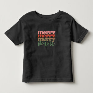 Camiseta Feliz Mini Retro Feriados de Natal em Groovy