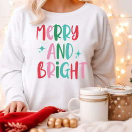 Camiseta Feliz Moderna e Brilhante Natal Colorido