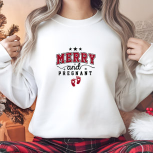 Camiseta Feliz moderna e grávida