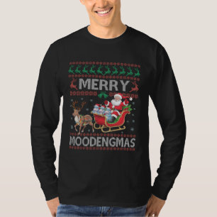 Camiseta Feliz MooDengmas Moo Deng Papais noeis de Natal Hi