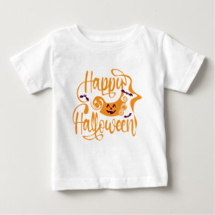 Camiseta Feliz morcego de Halloween jack ou lanterna