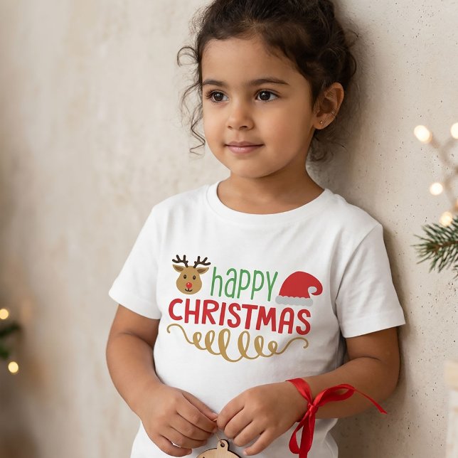 Camiseta Feliz Natal (Criador carregado)