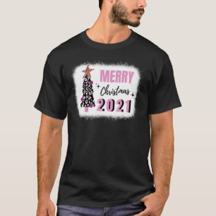 Camiseta Feliz Natal 2021, Árvore Rosa, Meninas Bonitas