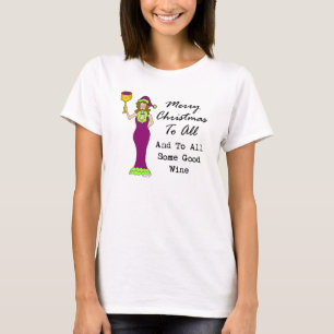 Camiseta Feliz Natal a tudo e a todo algum bom vinho