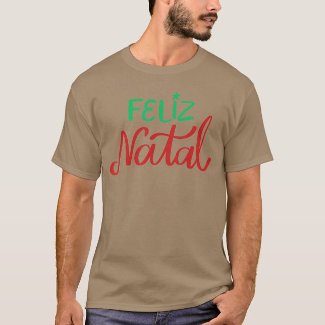 Camiseta Feliz Natal amigos (Frente)