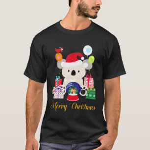 Camiseta Feliz Natal Animal Koala Bear Xmas