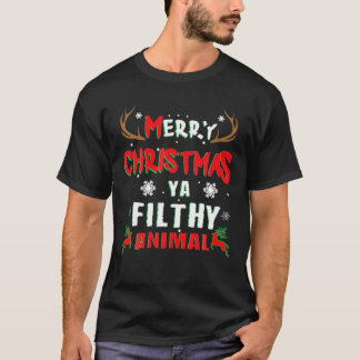 Camiseta Feliz Natal Animal Sujo Ya