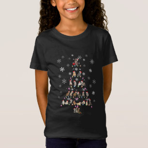 Camiseta Feliz Natal Árvore de Natal de Gato Gato