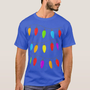 Camiseta Feliz Natal Árvore Fada Luzes Engraçadas De Xmas F