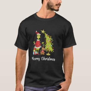 Camiseta Feliz Natal Árvore Papai Noel Feliz N