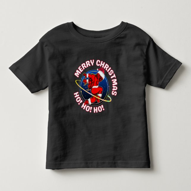 CAMISETA FELIZ NATAL ASTRONAUTA ESPACIAL ENGRAÇADO  (Frente)