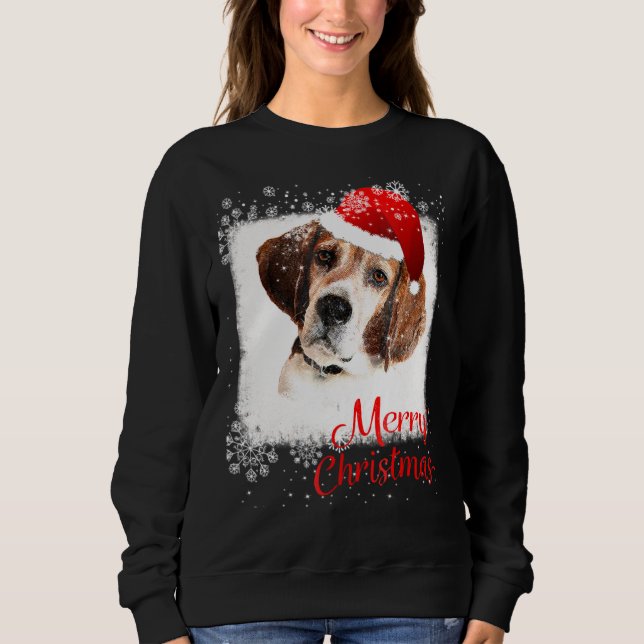 Camiseta Feliz Natal Beagle (Frente)