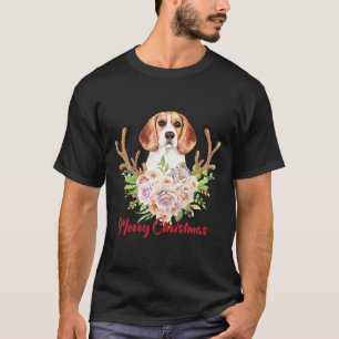 Camiseta Feliz Natal Beagle Dog Sublimando Feliz Chris