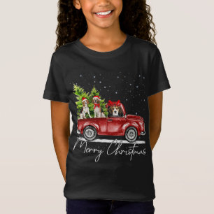 Camiseta Feliz Natal Beagle Papais noeis Light Reindeer