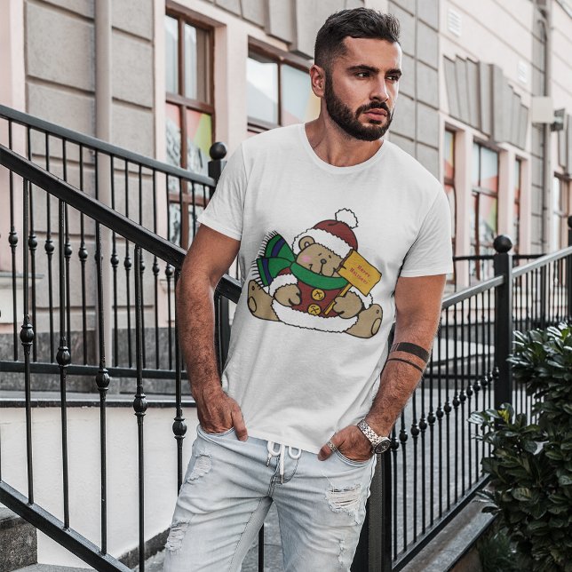 Camiseta Feliz Natal Bear (Criador carregado)