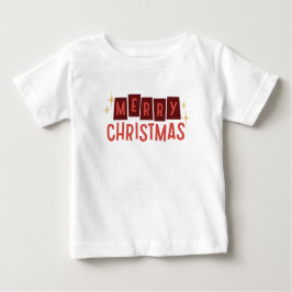 Camiseta Feliz Natal Bebê/Bebê