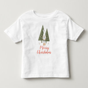 Camiseta Feliz Natal Bonito Gnome Bluebird