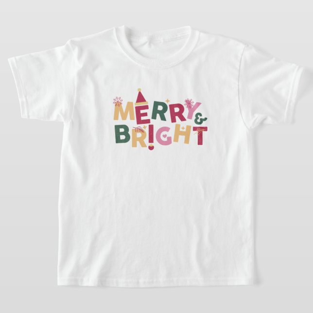 Camiseta Feliz Natal Branco e Azul (Postura )