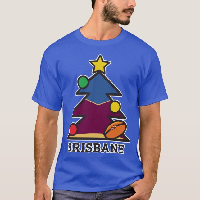 Camiseta Feliz Natal Brisbane ideia de presente de Natal pa (Frente)