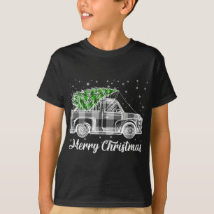 Camiseta Feliz Natal Buffalo Tree Black and White